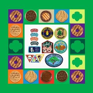 Vintage 90s Brownie Girl Scout Camp Scherman Try-Its Lim Ed Retired Patch Badge